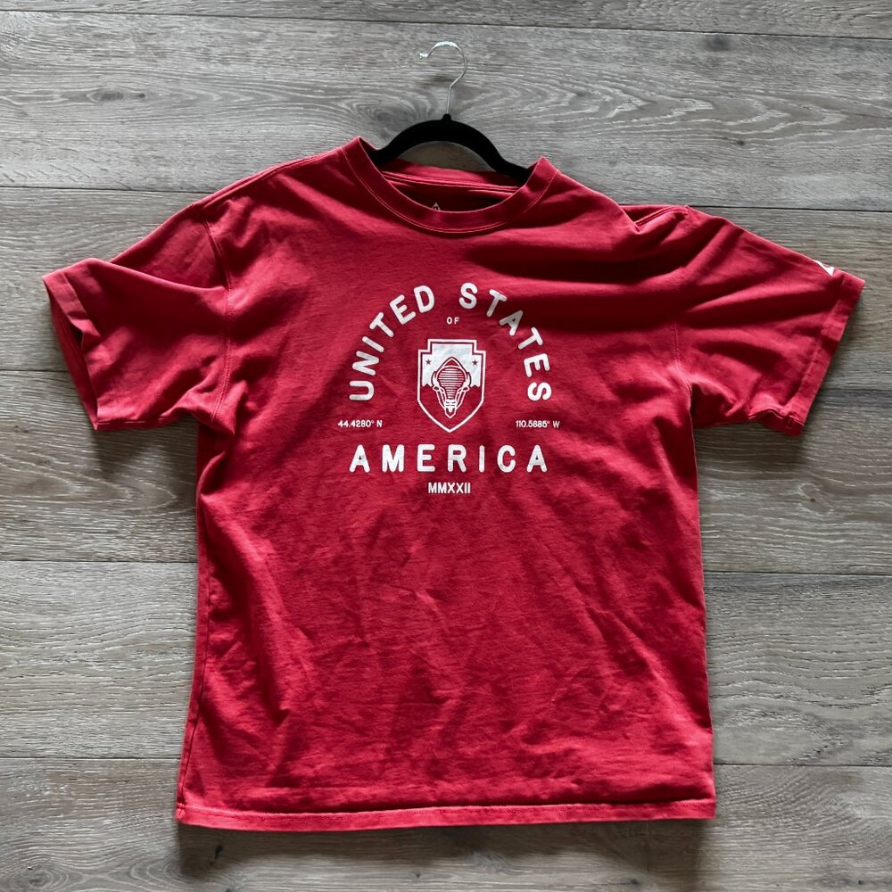 Nike ACG Men's T Shirt Red USA Yosemite L Large $55